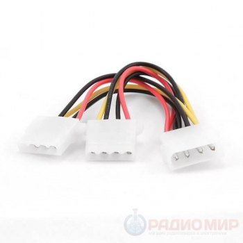 Разветвитель питания 1 х Molex папа - 2х Molex мама